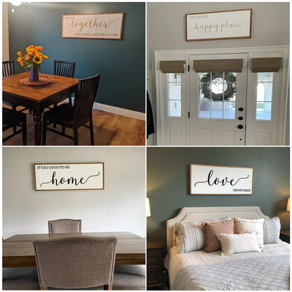 Large Farmhouse Stencils for Painting on Wood - 21 Pack Family Inspirational Words Quotes Saying Sign Stencil Templates, Welcome Home Love and More, Reusable Letter Stencils for Walls and Crafts