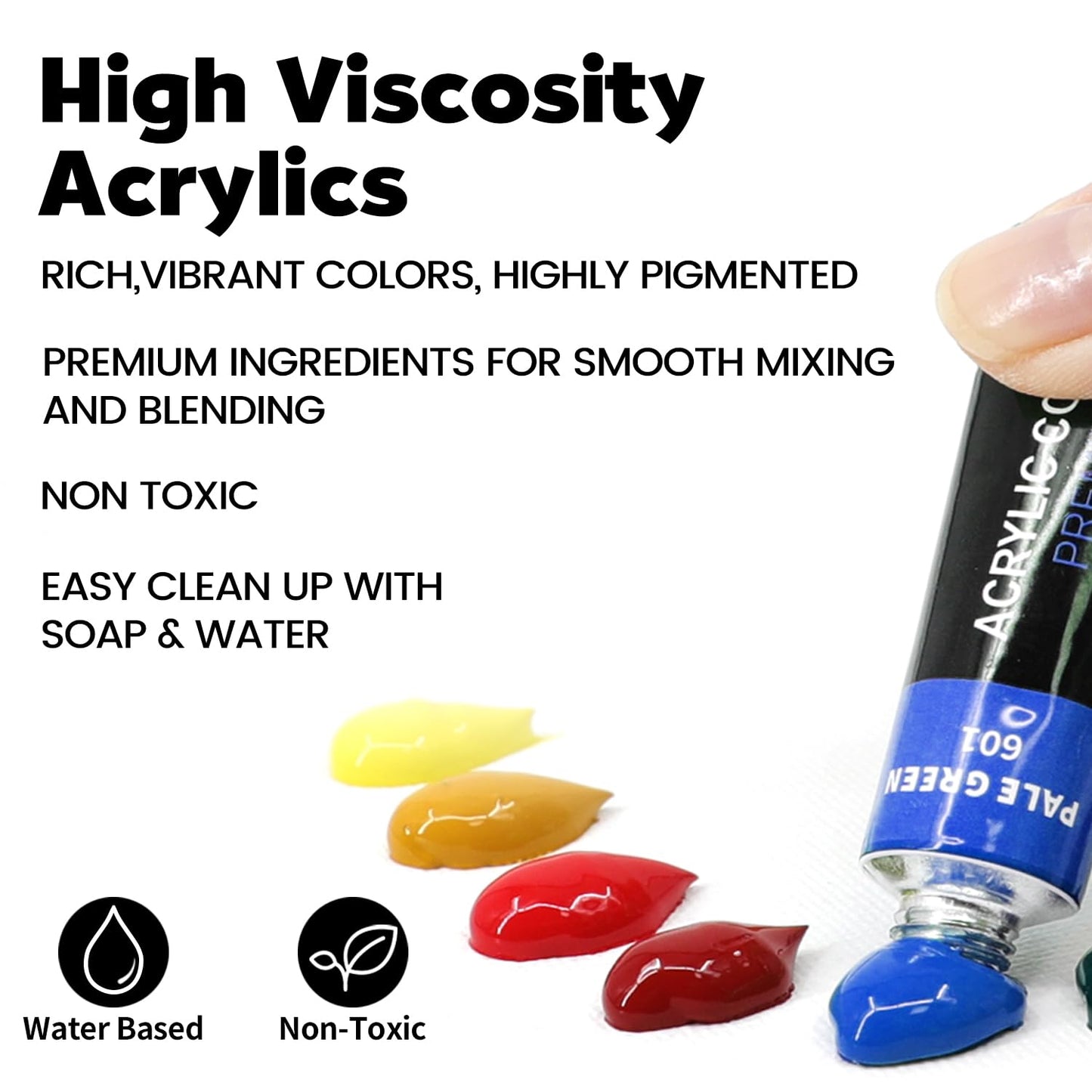 Set of 2 Acrylic Painting Kits for Adults and Couples, Sip and Paint Kit for Date Night, Acrylic Painting Kit with Canvas Boards and Easels, Professional Art Set for Couples, Families, Beginners