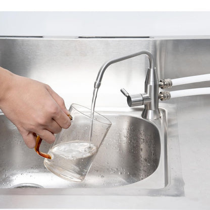 Alkaline Water Faucet, 1/2" Two spout ionizer Faucet Stainless Steel for Alkaline Water Ionizer Filtration System