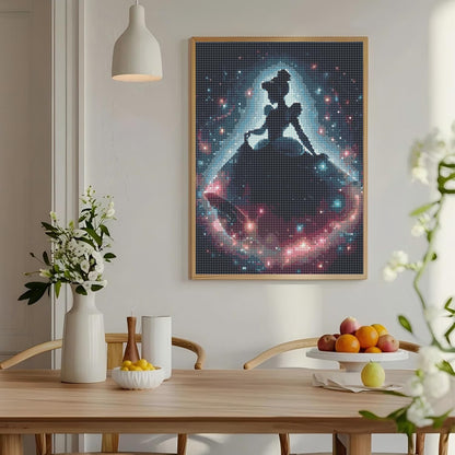 ARPADAMO 12 Pack Princess Diamond Art,Starry Sky Princess Diamond Art Kits for Adults,DIY Full Drill Diamond Painting Kit,Home Wall Decor Diamond Painting(12x16 Inch)