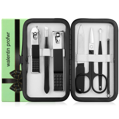 Manicure Set Nail Clipper Set Men Women Nail Clippers Toenail Fingernail Cutters Personal Care Tools Manicure Pedicure Tools with Travel Case Grooming Kit Present for Men Women Family Friends