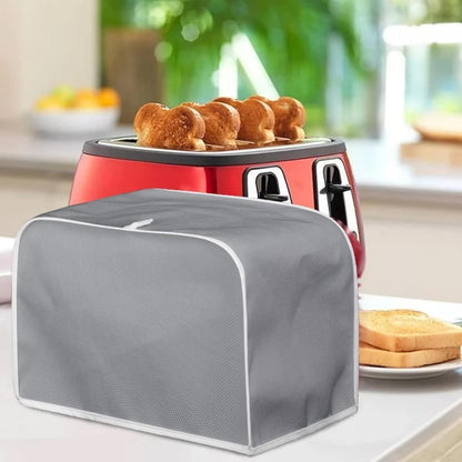 Red Toaster Cover, Quilted 4 Slice Toaster Cover, Kitchen Small Appliance Covers, Fits Most Standard 4 Slice Toasters