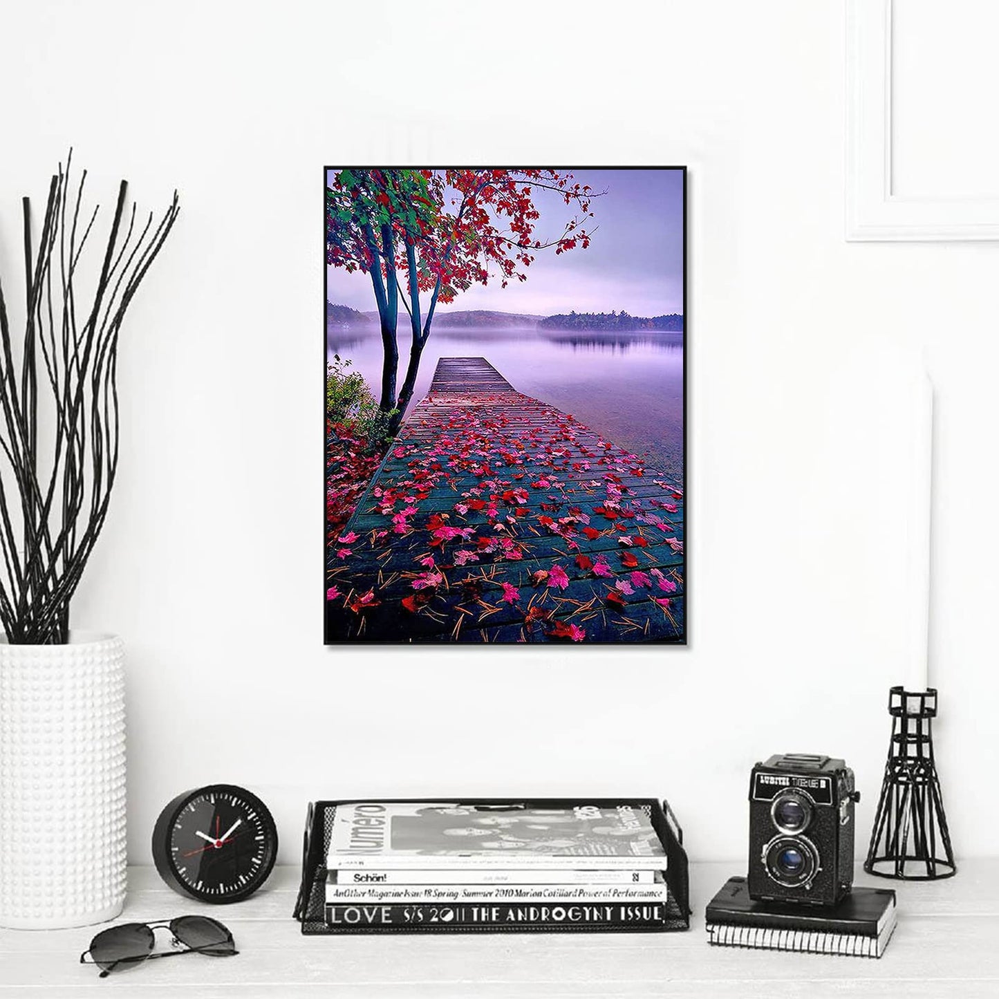 abcGoodefg 6 Pack 5D Diamond Art Painting Kits for Adults DIY Full Drill Diamond Art Kits Diamond Embroidery Paintings for Beginners, Home Wall Decor, 12x16 inch (Scenery 2)