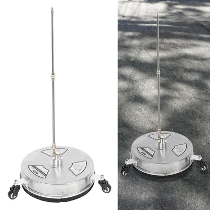 TRELVEX 4000PSI Maximum Pressure, 15 Inch Stainless Steel Surface Cleaner Driveway Power Washer Attachment, Portable Design, Powerful for Various Surfaces
