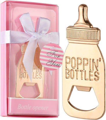 Pack 48 packaging Pack 48) of Baby Shower Return Gifts for Guest Supplies Poppin Baby Bottle Shaped Bottle Opener