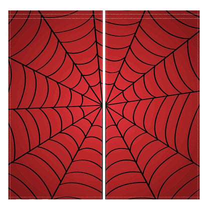 Allenjoy Superhero Spider Web Children Red Window Curtains for Boy Kids Baby Room Bedroom Nursery Toddler Home Office Decor Decorations Durable Fabric Machine Washable 82 in x 84 in