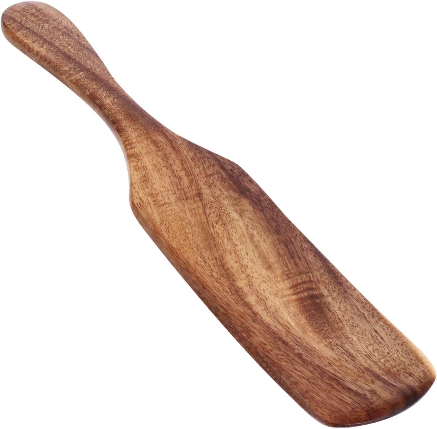 Hemoton Turner Spatula Set, Wooden Spurtles, Non-Stick Kitchen Tool, Slotted Stirring Spoons