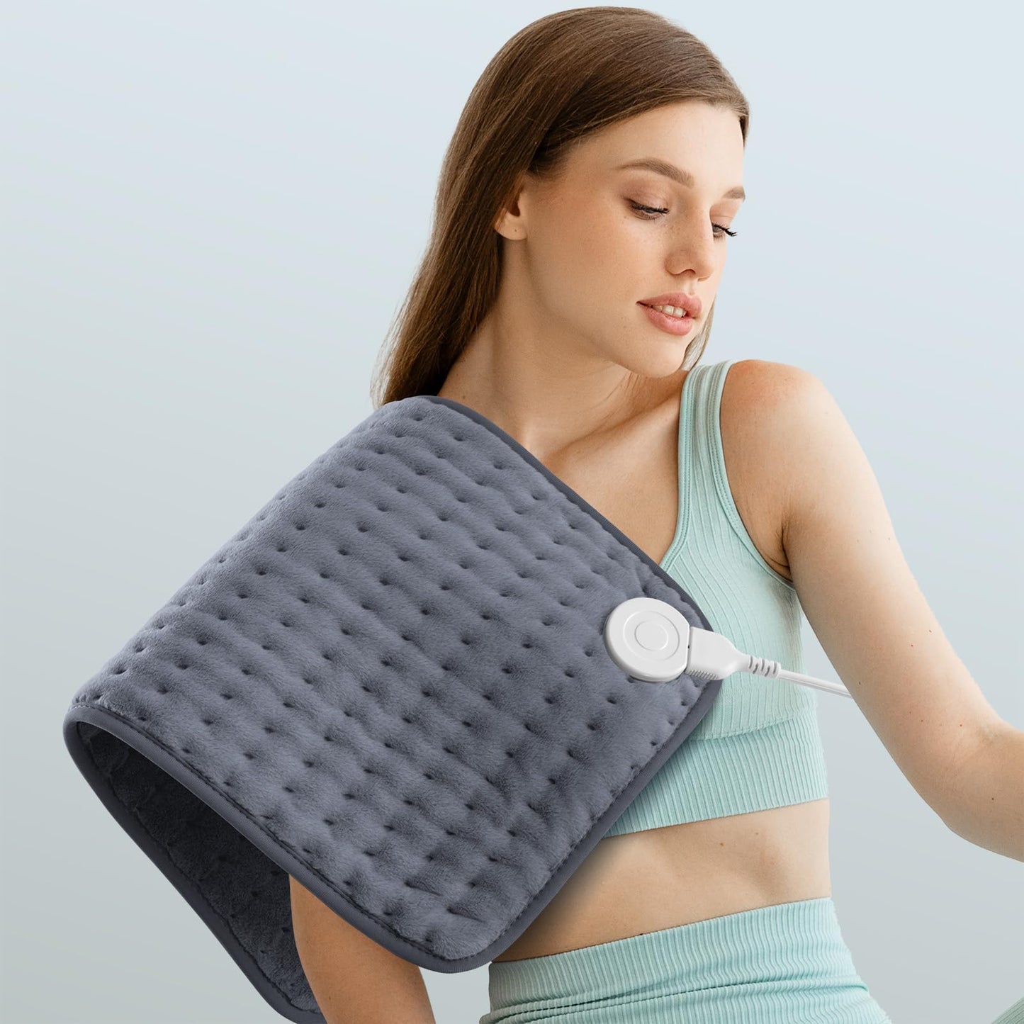 Heating pad for Back, Neck, Shoulder, Cramps and Leg Pain Relief, Heat Pads Christmas Gifts for Women, Men, Mom, Dad, Auto-Off,Machine Washable,Moist Dry Heat Options,Extra Large 12"x24"
