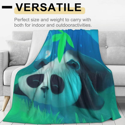 VODRM Cute Lion and Forest Blanket,Fun Cartoon Jungle Theme Throw Blankets,Birthday Gifts for Kids & Animal Lovers,Lightweight Soft Fleece,for Picnic Sofa Couch Bed Room Travel,Modern Decor,50x60in