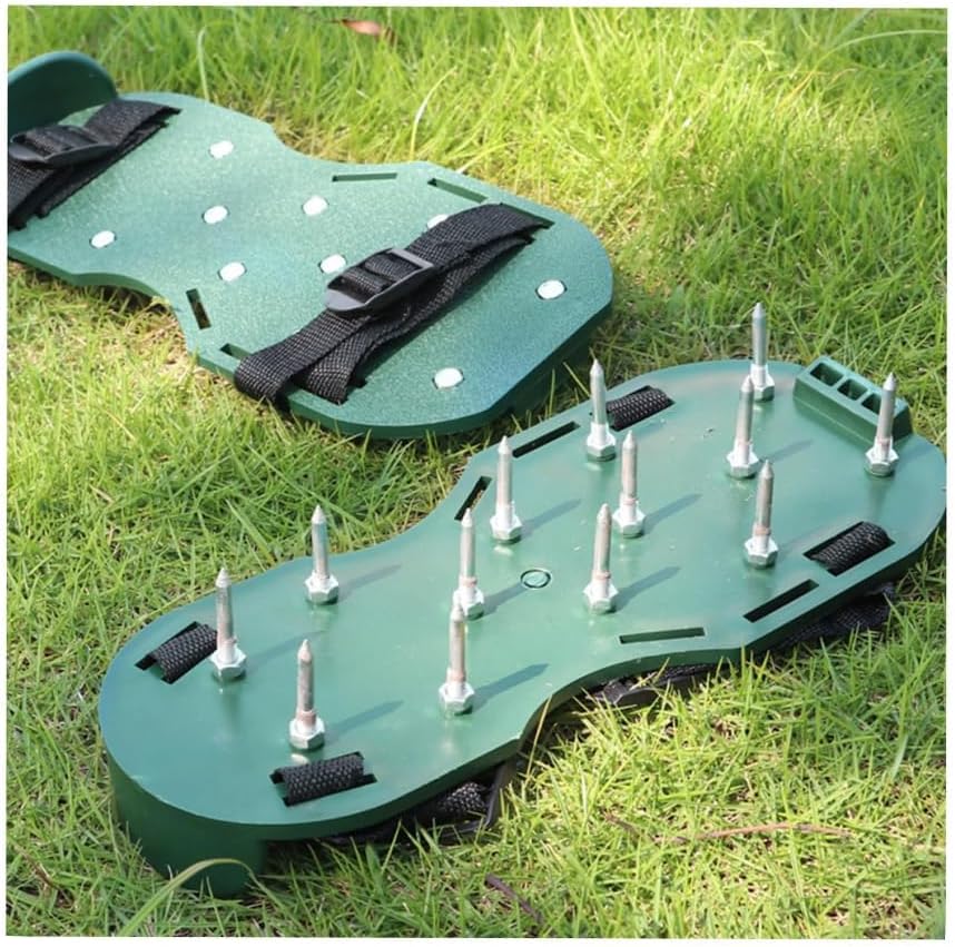ZORZA 20Pcs Heavy-Duty Aerator Shoes Pegs - Metal Replacement Lawn Shoe Spikes for Garden Soil Aeration Equipment