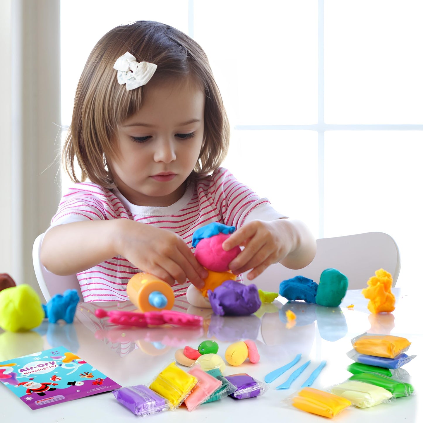 ARTPAR Air Dry Clay for Kids,90 Colors Modeling Model Magic Clay,DIY Molding Clay Starter Kit with Sculpting Tools,Soft and Non-Sticky,Art and Crafts for Boys & Girls 3-12 Years Old.