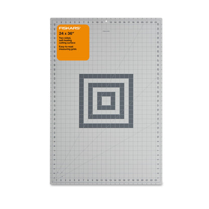 Fiskars Self Healing Cutting Mat for Quilting, Arts and Crafts, 24" x 36" Grid, Sewing Mat, Craft Cutting Board, Sewing Supplies and Quilting Tools