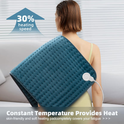Heating pad for Back, Neck, Shoulder, Cramps and Leg Pain Relief, Heat Pads Christmas Gifts for Women, Men, Mom, Dad, Auto-Off,Machine Washable,Moist Dry Heat Options,Extra Large 12"x24"