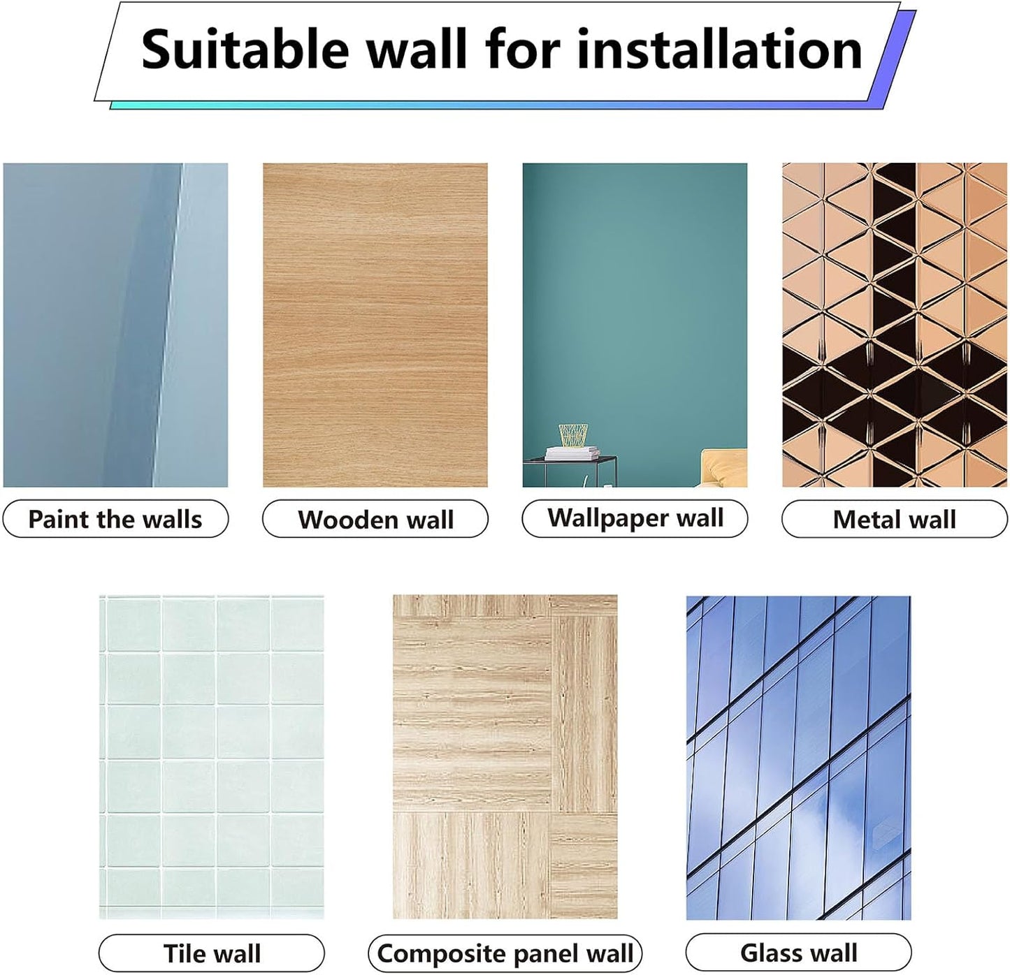 CRASPIRE 8 Styles Orange Wall Stickers, PVC Waterproof Decals for Fridge, Bedroom, Living Room, Kitchen