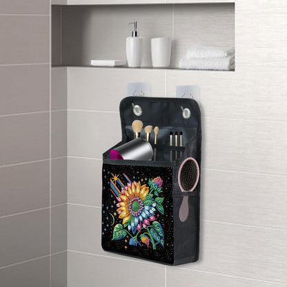 Diamond Painting Storage Organizer Kit with Beautiful Pattern Design Round and Special Shape Diamond Art Kit，Door Hanging Holder Suitable for Storing Small Items, Foldable Wall Pouch Without Hooks