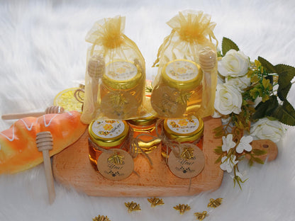 60 Pack 1.5 oz Mini Glass Honey Jars Party Favors in Bulk for Baby Shower