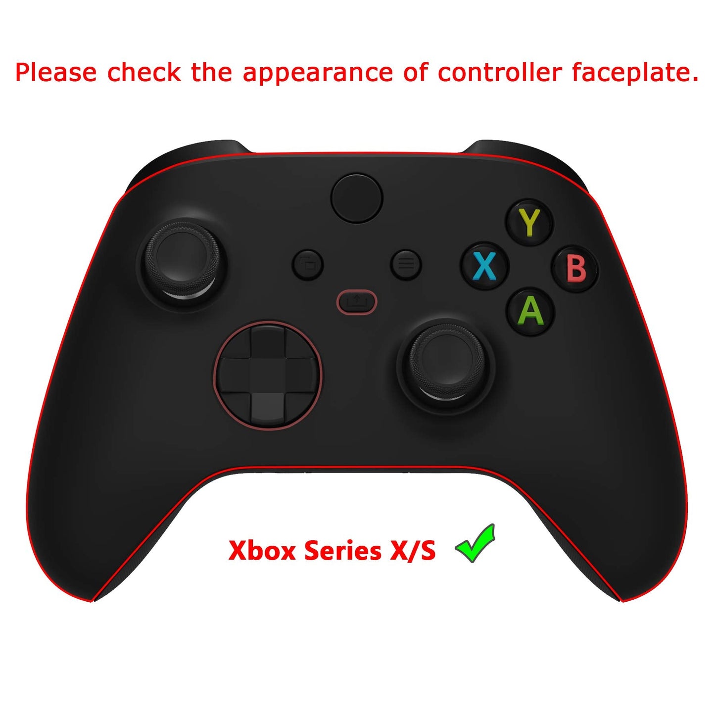 eXtremeRate Custom Back Cover Shell for Xbox Series X & S Controller, Green Replacement Battery Cover & Bottom Shell
