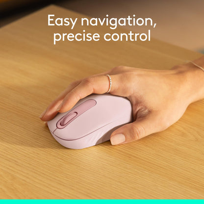 Logitech M196 Bluetooth Wireless Mouse, Compact and Portable Mouse for Laptops, Tablets and More, 12-Month Battery, Smooth Tracking, Compatible with PC and Mac, Windows and macOS - Rose