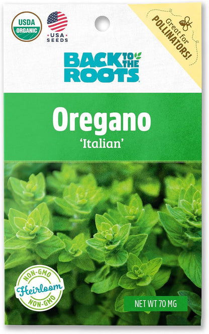 100% Packet 70mg Back to The Roots Organic Seed - Oregano 'Italian'