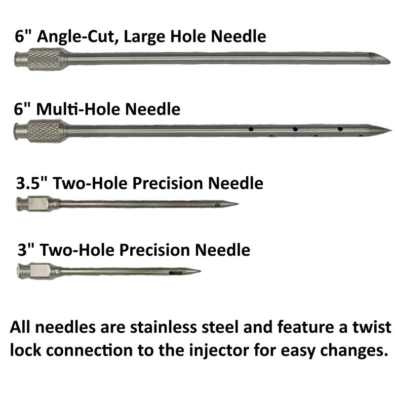 BBQ Smoker Grill Professional Meat Injector Syringe Kit for Smoking with Case, Heat Resistant Non Slip Gloves and Silicone Mop Brush for Turkey Marinade Injection