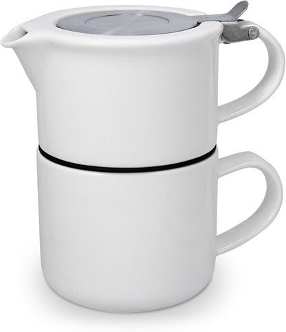 FORLIFE 14 Tea for One with Infuser ounces, White