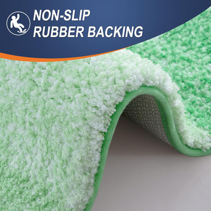 OLANLY Bathroom Rugs - Extra Soft Microfiber Mat | Quick Dry, Machine Washable, 36x24, Green
