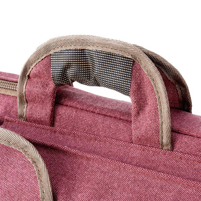TRANSON Art Portfolio Case Artist Backpack Canvas Bag Large 26” x 19.5” Brownish Red