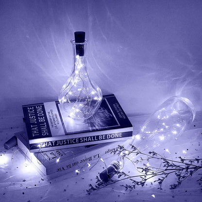 20 8 Pack) VOOKRY Wine Bottle Lights with Cork LED Battery Operated Cork String Lights Mini Copper Wire Bottle Lights