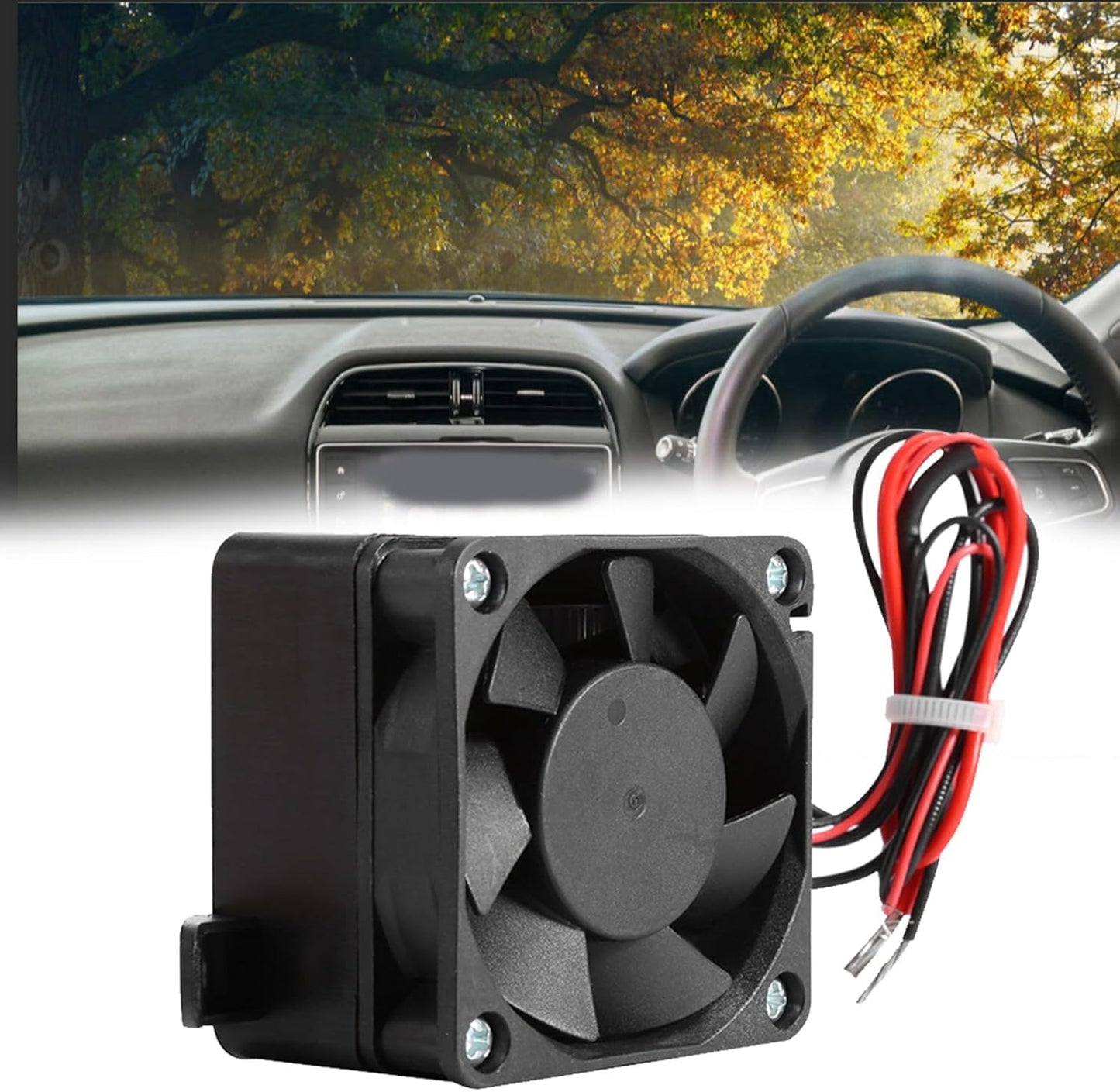 AYNEFY PTC Car Fan Heater, Constant Temperature Air Heater with Power Cord for Humidifier and Air Conditioning