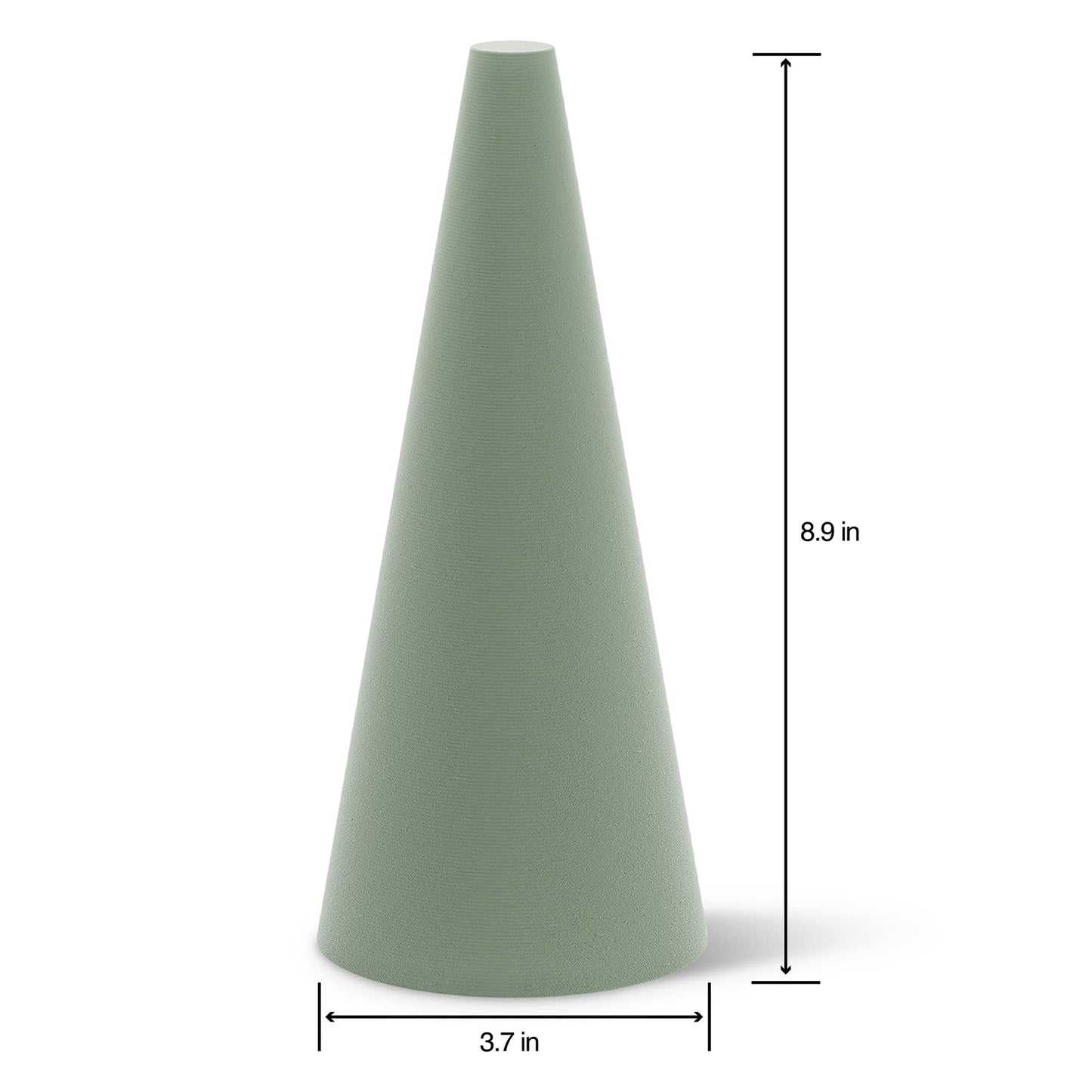 FloraCraft Floral Desert DryFōM Cone 3.8 Inch x 8.8 Inch Green