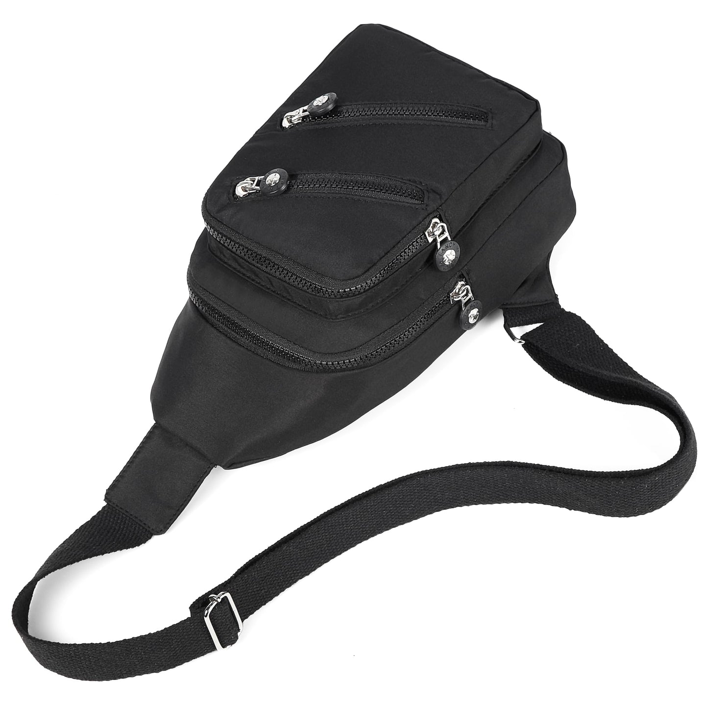 Cross Body Bag Sling Backpack Fanny Pack Small Crossbody Bags for Women Trendy - Black