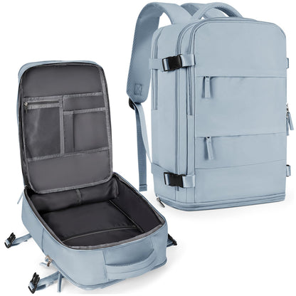 coowoz Travel Backpack Carry On for Women Man Gym Backpacks with Laptop Compartment Mochila de Viaje Teacher Personal Item Backpack Airplane Accessories Must Haves Grey Small