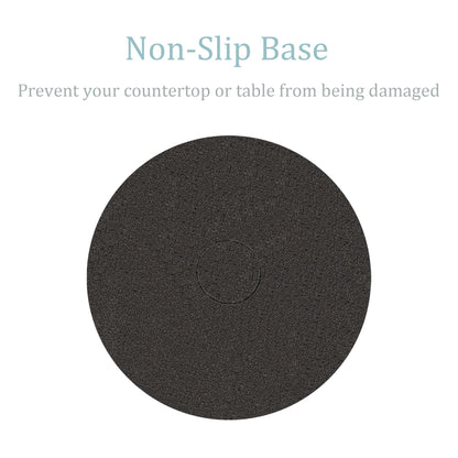 Black Standing Paper Towel Holder for Kitchen& Bathroom Countertop,Under Counter, Table Or BBQ, Standard or Jumbo-Sized Roll Paper (with Stainless Steel Base)