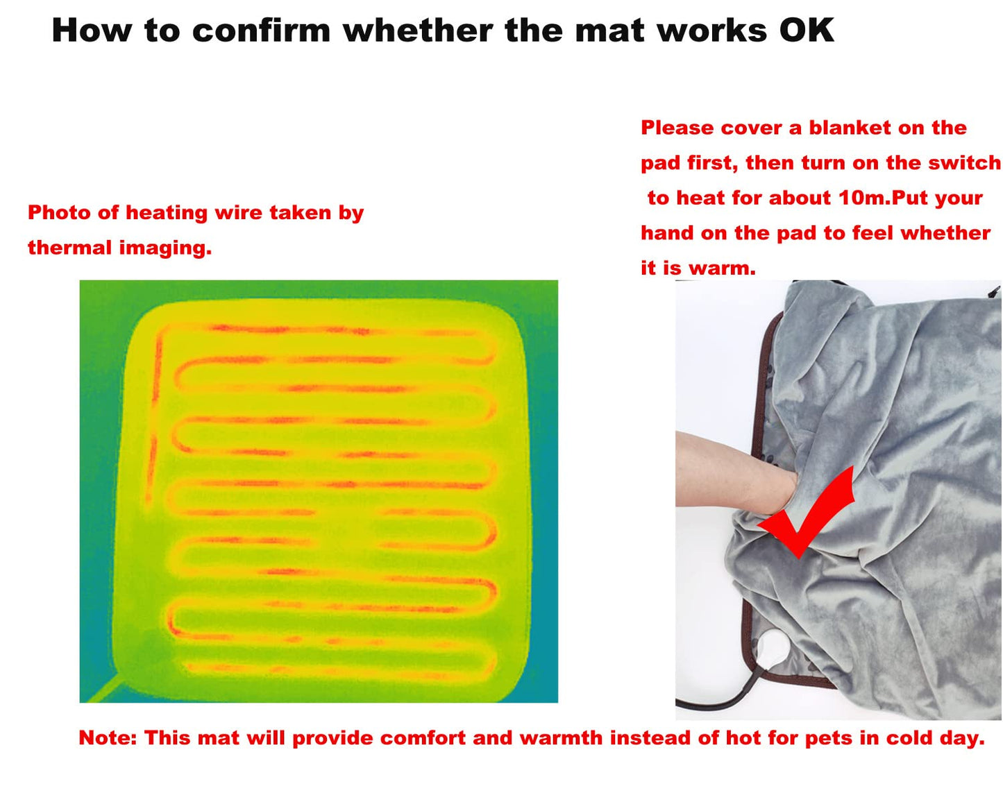 Pet Heating pad Outdoor Small Dog cat Heating pad Heated ped beds for Outside Dogs House Heater Electric Warming pad for Puppies with Timer,Chew Resistant Cord,Easy Clean,Waterproof