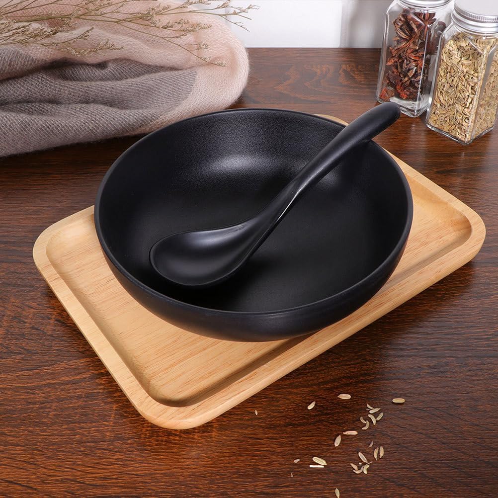 Hemoton 2Pcs Japanese Style Ramen Bowl, Large Soup Bowl, Melamine Noodle Soup Bowls