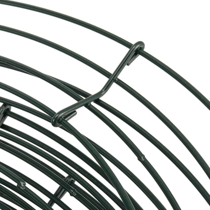 JEUIHAU 15 Pack 10 Inches Round Wire Wreath Frames, Green Metal Floral Wreath Frame, Wire Wreath Rings for Christmas New Year Party Home Decor DIY Crafts Supplies