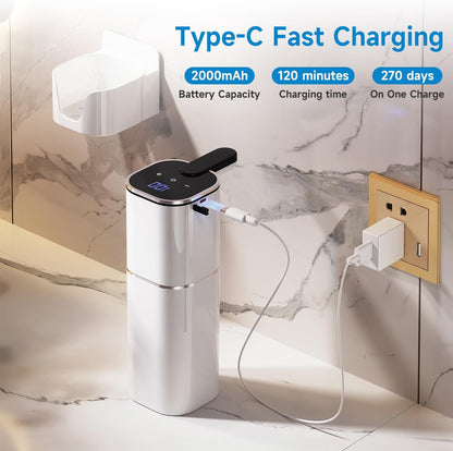 CATIRE 17.6oz 2000mAh, 8 Countertop Upgraded Larger Capacity Automatic Dish Soap Dispenser Touchless, Liquid Hand Soap