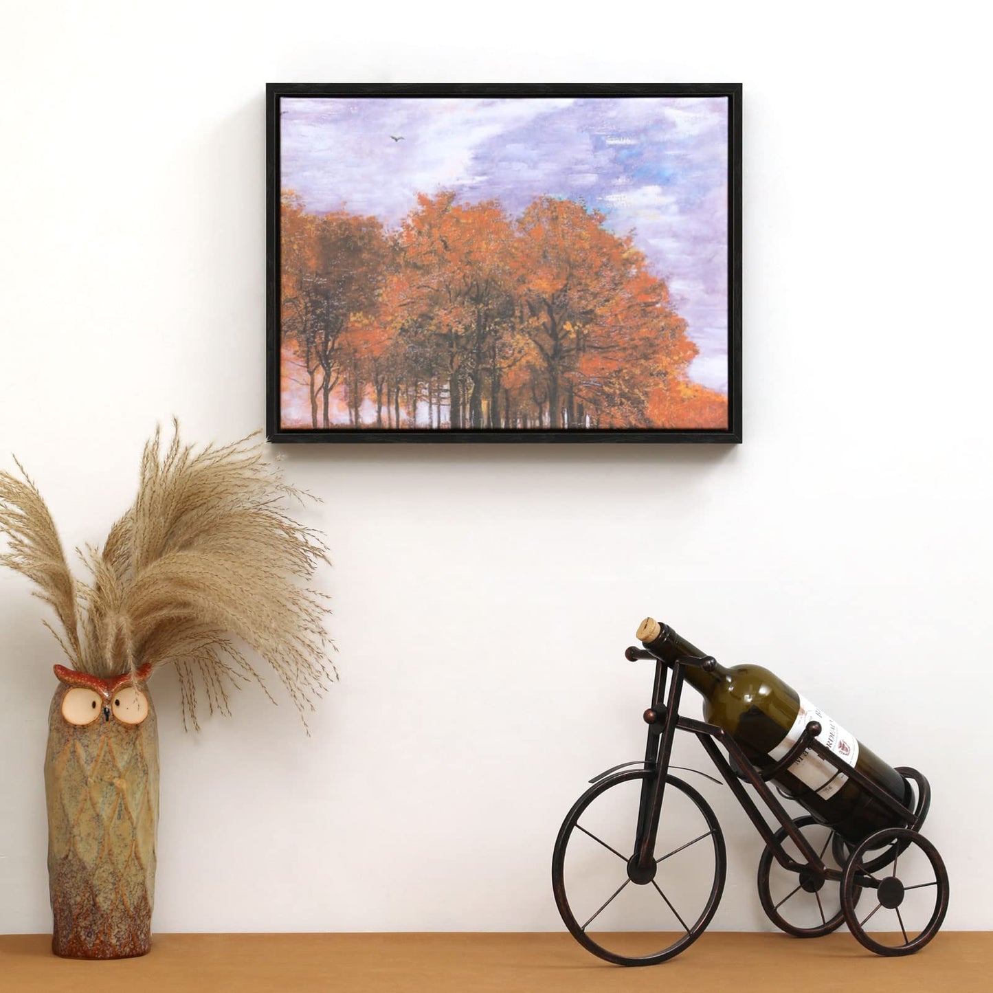 FOLKOR Floating Canvas Frame for 16x20 Inch Painting, 2 Pack Floater Frame for Canvas Prints, 0.9" Rabbet Depth Art frame for Wall Prints Diamond Painting Paint by Numbers (Black)
