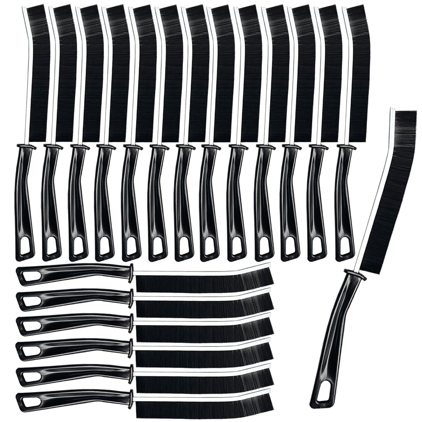 20 Pcs Crevice Cleaning Brush, Bathroom Gap Brush, Grout Cleaner Brush Hard Bristle Crevice Cleaning Brush,Clean The Dead Corners of Bathroom Kitchen Tiles