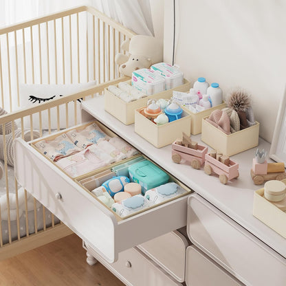 15 Pack Closet Closet DIMJ Drawer Organizer Clothes - Foldable Baby Organizers and Storage & Organizers for Bedroom