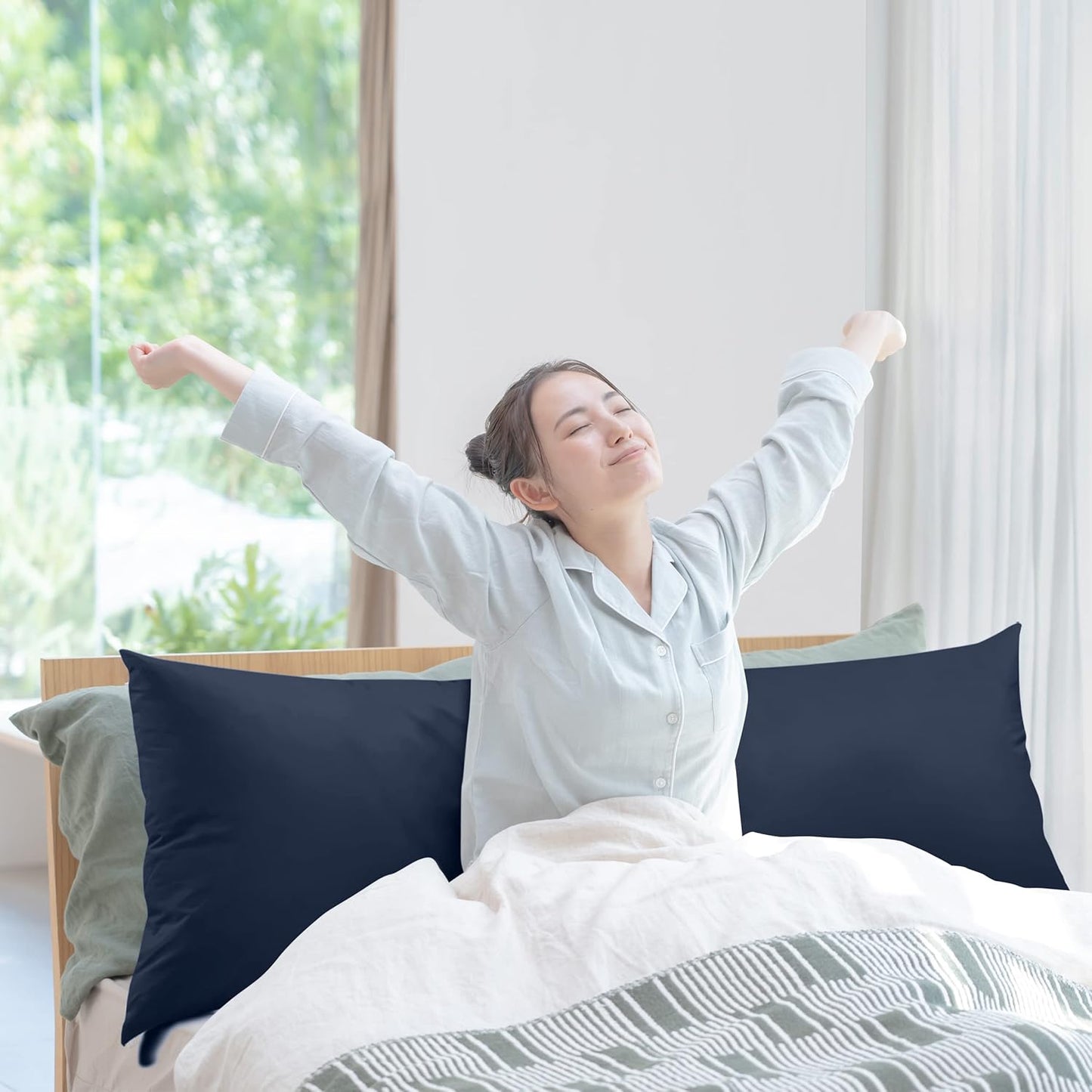 20 54 Inch), Utopia Bedding Full Body Pillow for Adults (Navy, x Long Pillow Insert for Sleeping, Ideal for Side