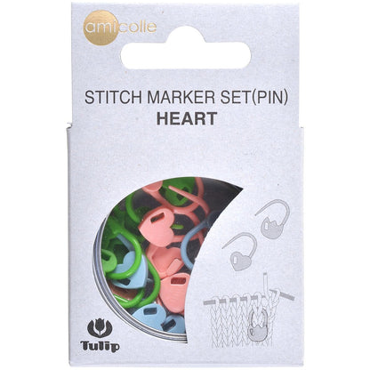Tulip Needle Company AC-033E Stitch Marker Set 15/Pkg-Heart