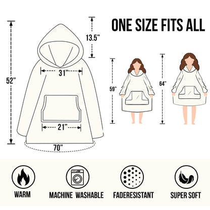 Warmstorey Mama Bear Hoodie Blanket, Mama Bear Gifts For Mom, Pink Blanket Hoodie Gift From Husband - Mothers Day Gift From Daughter Son - Wife Birthday Gifts, Gifts For Wife Women