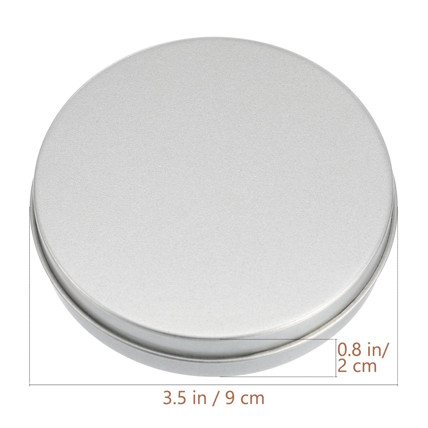 iplusmile 20Pcs Round Metal Tins, Silver Aluminum Empty Cans with Lids for Korean Candy Cookie Game, Candle Making Containers, Salve Cosmetic Spice Storage Jars (2oz)
