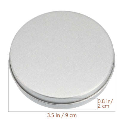 iplusmile 20Pcs Round Metal Tins, Silver Aluminum Empty Cans with Lids for Korean Candy Cookie Game, Candle Making Containers, Salve Cosmetic Spice Storage Jars (2oz)