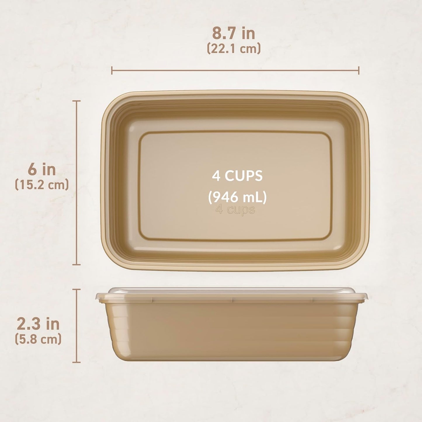 20-Piece 1-Compartment Bentgo Prep - Reusable Meal Prep Containers with Lids, PFAS & BPA Free Materials, Durable