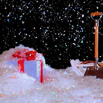 Snowflake Confetti - 30g Winter Snowman & Snowflake Sequins | Christmas Table Decoration (White)