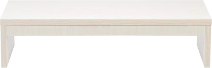 1-Tier, IRIS USA, Inc. Computer, Laptop, TV, Desk Top Riser, Ergonomic PC Monitor Stand, White