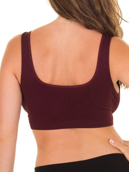 Caramel Cantina 4 Pack Nursing Maternity Women’s Sleep Comfort Bralette Bra (X-Large, Dark Winter)