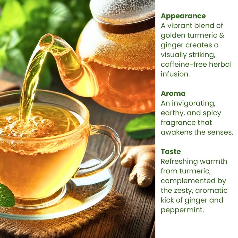 (60 Bags/120 Cups) Rachel’s Tea: Turmeric, Wild Yam, Ginger, Marshmallow, Chamomile, Peppermint, Fennel Slippery Elm